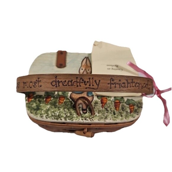 Longaberger 1988 Kiddie Purse 7 x 5 x 3.5 Peter Rabbit Hand Painted - Picture 3 of 8